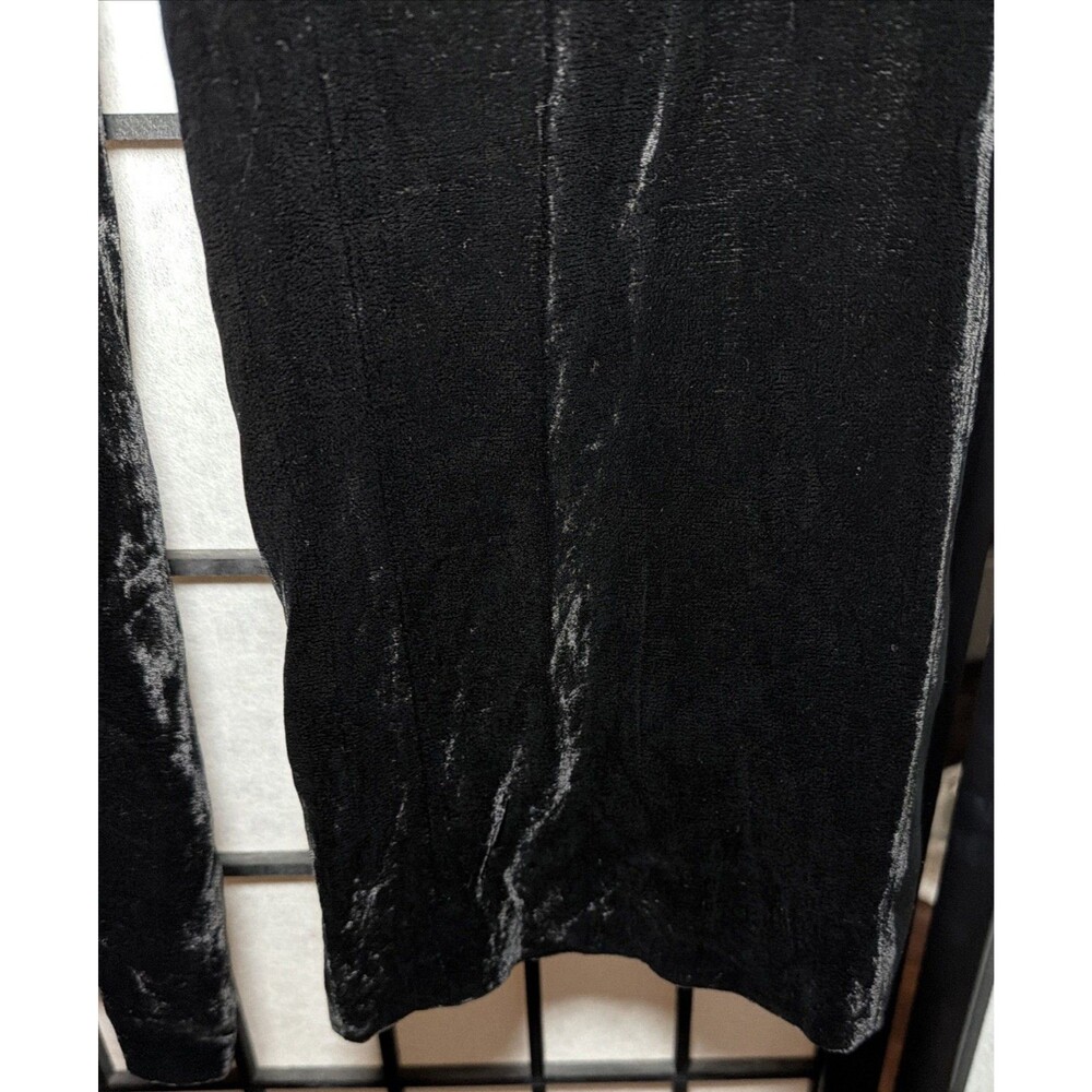INC Women's Satin Velvet Black Pants‎ Size 4 - Picture 6 of 13